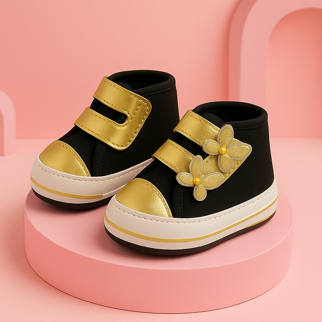 Tênis Infantil Para Menina Bebê De Borboleta Super Estiloso E Delicado Original Promoção