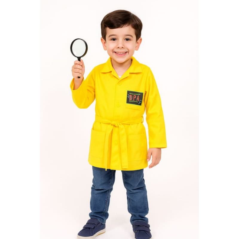 Fantasia Infantil Jaleco DPA Amarelo Max