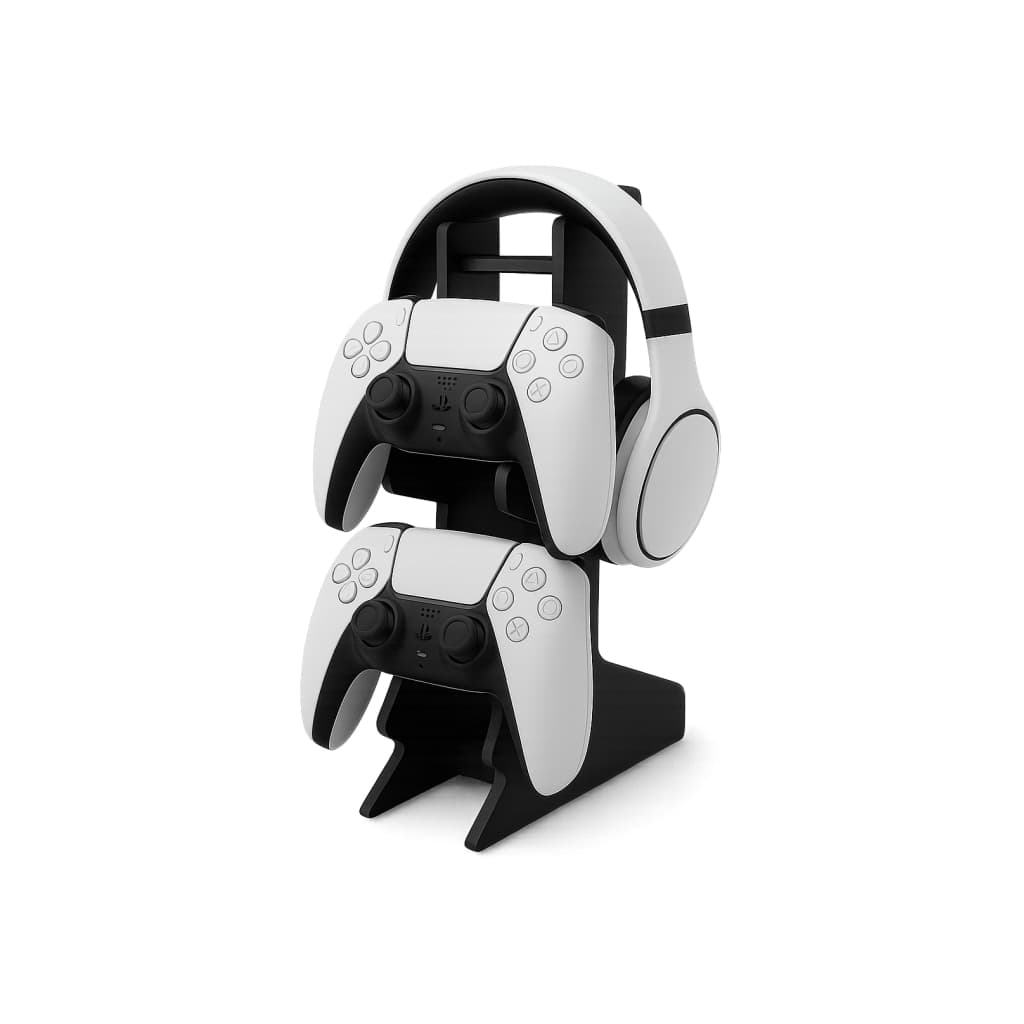 Suporte de Controle para Vídeogame Xbox PS4 PS5 Madeira de Alta Qualidade