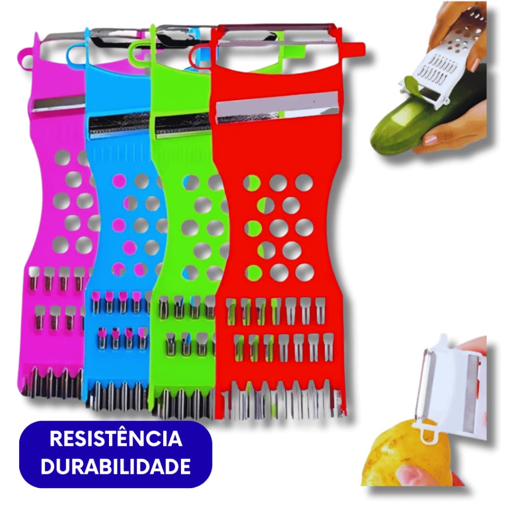 Descascador Fatiador de Legumes Cores Variadas