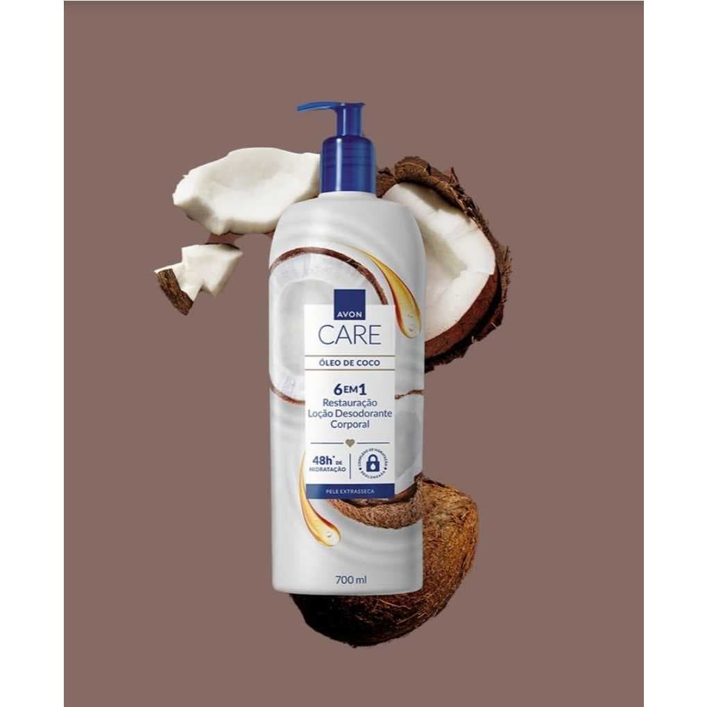 AVON CARE LOÇÃO DESODORANTE CORPORAL ÓLEO DE COCO 700ML