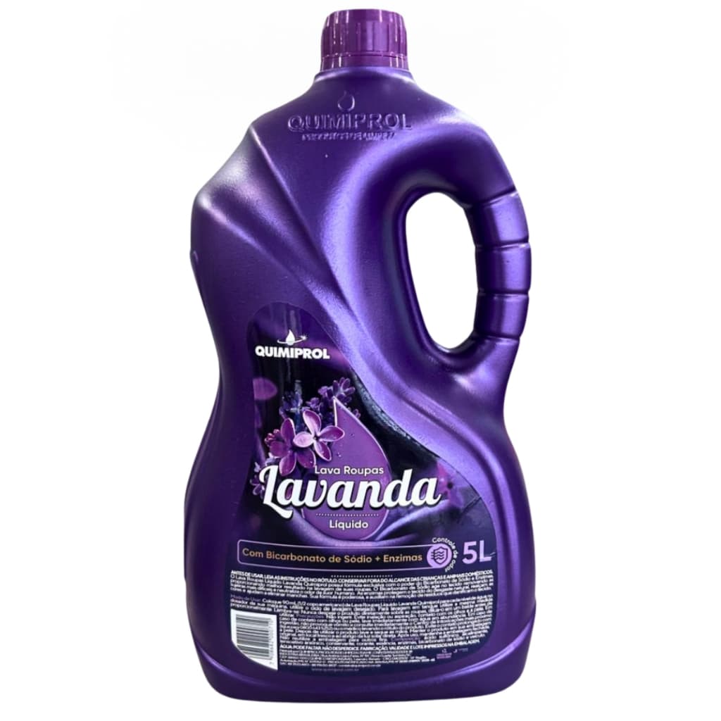 Sabão Líquido Lavanda com Bicarbonato De Sódio e Enzimas poderosas com óleo essencial de Lavanda
