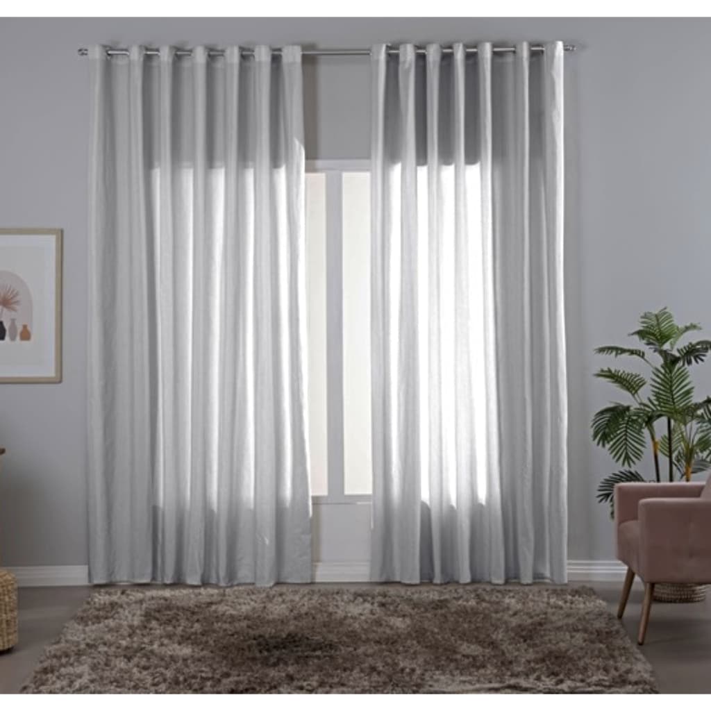 Cortina Linho Voil Flame 5 00mts X 2 70mts Linho