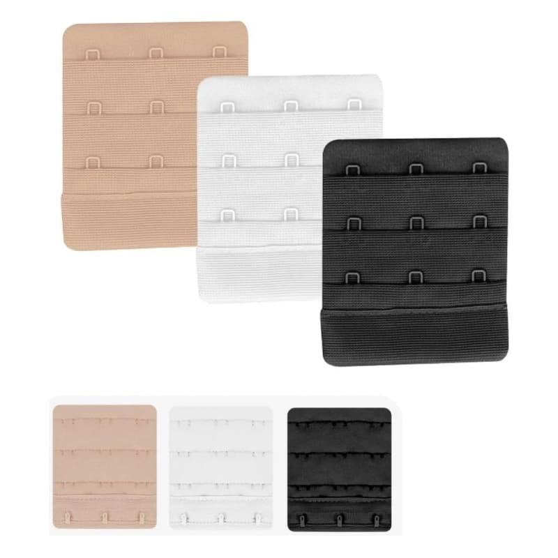 Kit 05 extensor para aumentar o sutiã prolongador de sutian reforçado 3 ganchos 6cm