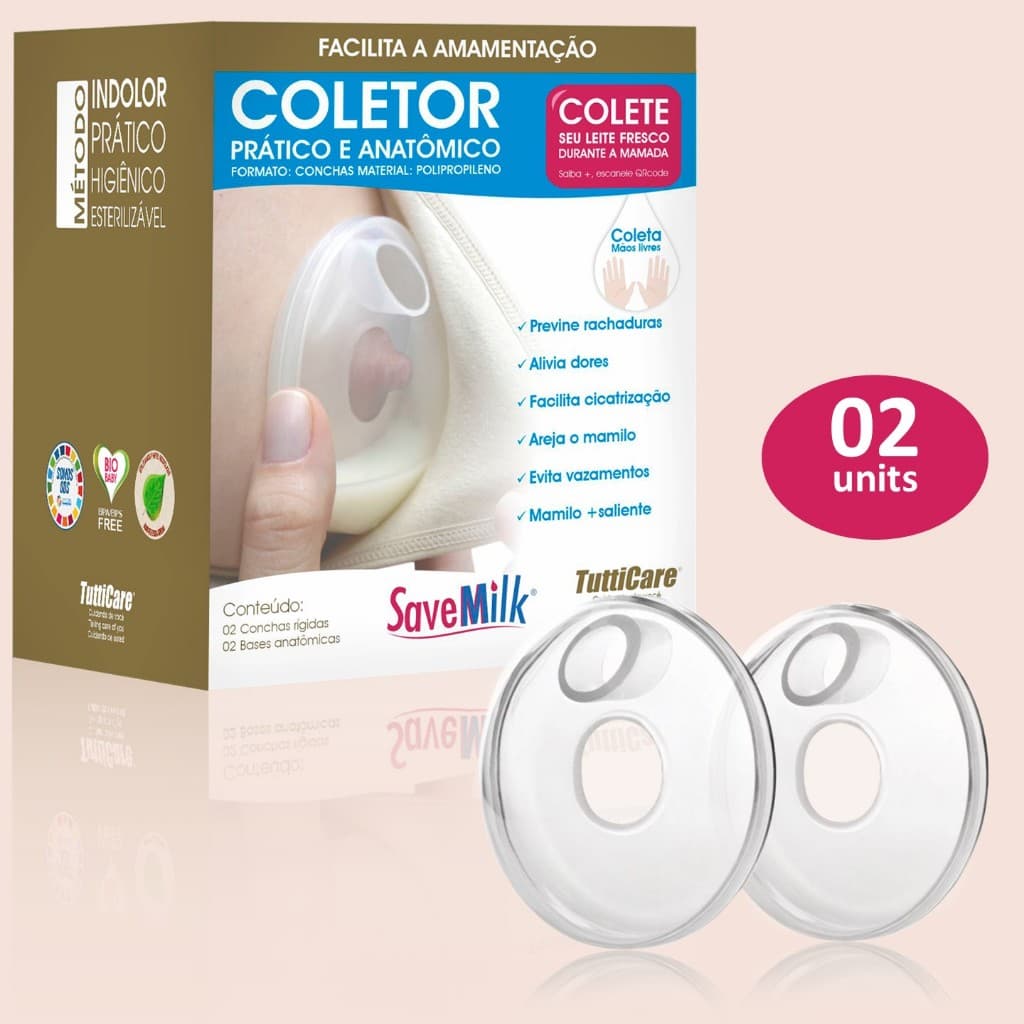 CONCHA AMAMENTAÇÃO - CONCHA COLETORA DE LEITE MATERNO - PÓS PARTO
