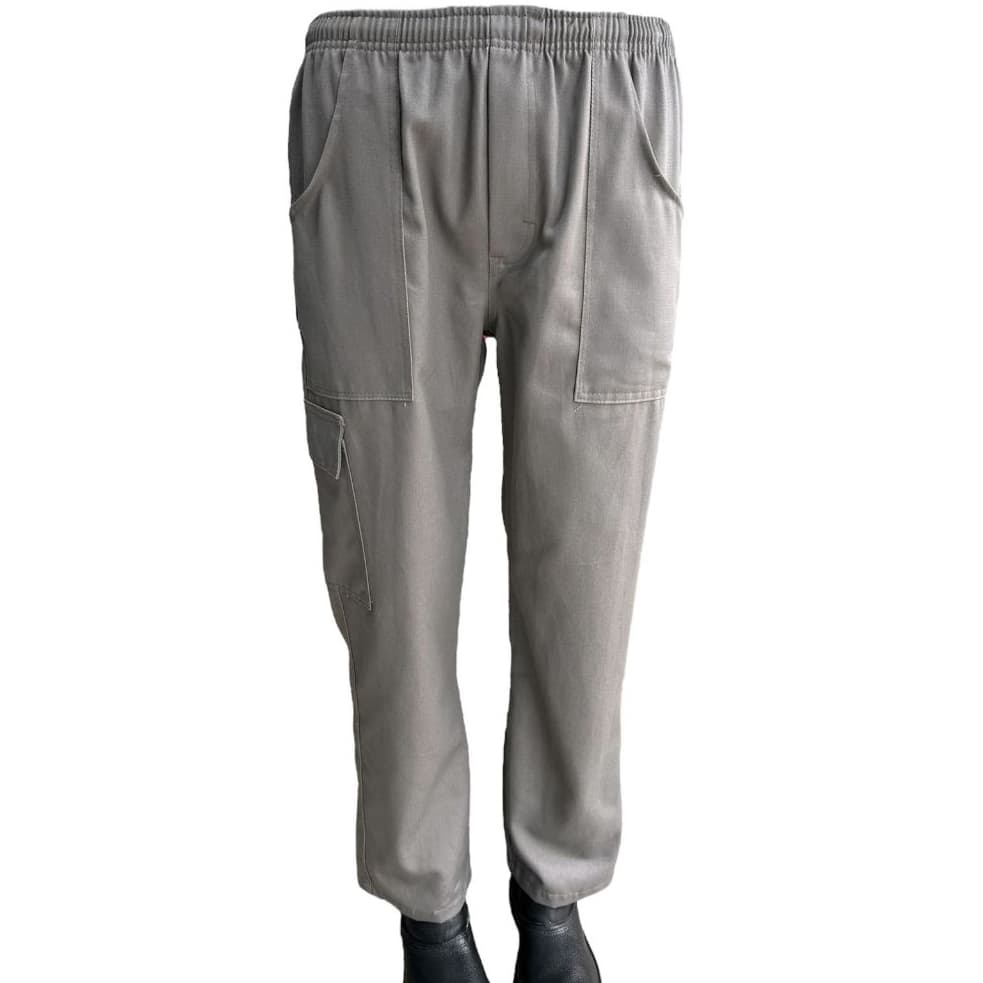 Calça Cinza Brim Cargo Profissional Para Serviço