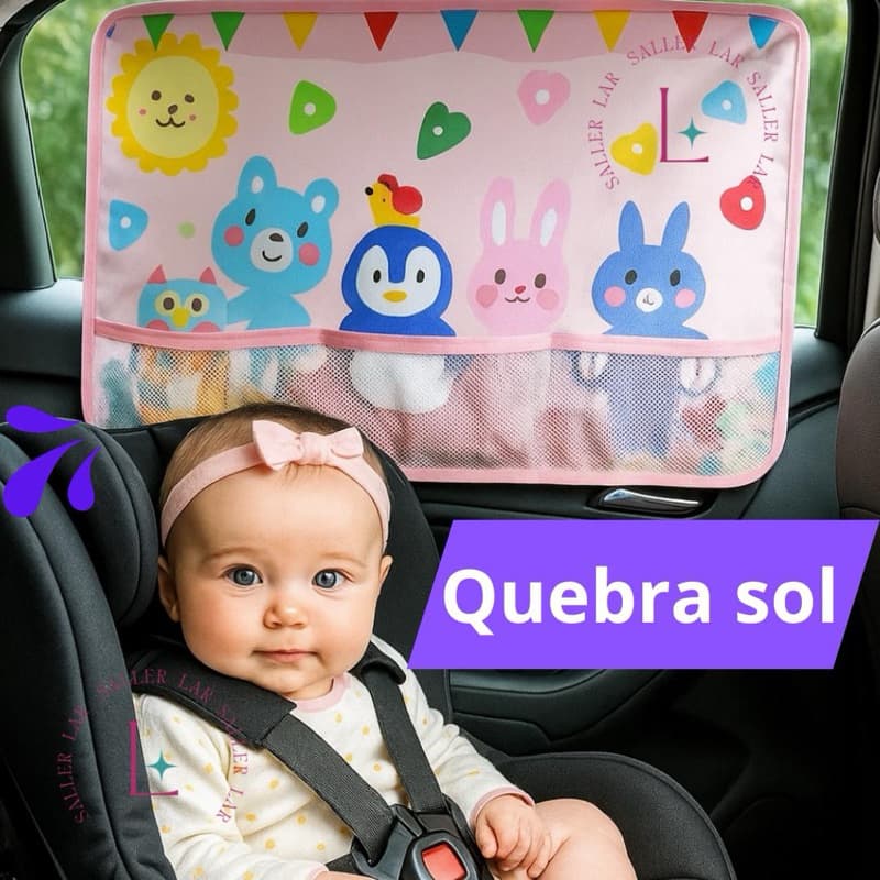 Cortina Protetor Solar Para Carro Cortina Térmica Para Crianças Acessório De Carro Dupla Face