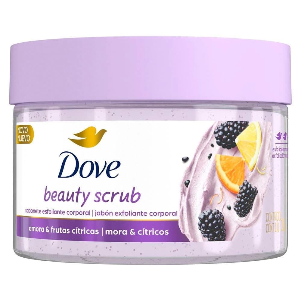 Sabonete Esfoliante Corporal Dove Beauty Scrub Amora e Frutas Cítricas 280g