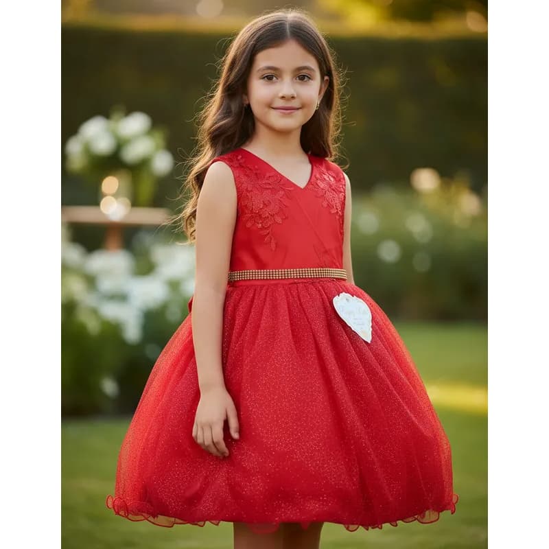 Vestido infantil menina princesas festa luxo 1 aos 3 anos