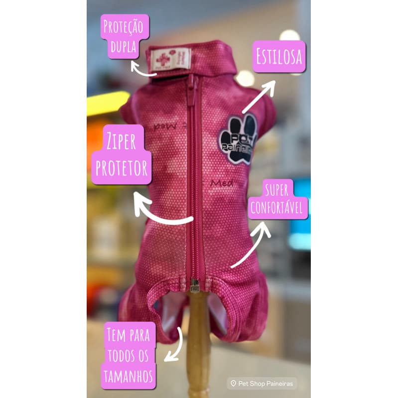 Roupa pós cirúrgica Pet Med Fêmeas