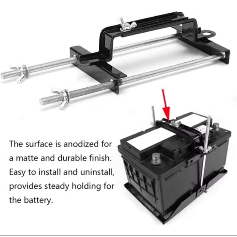 Suporte Ajustável De Bateria Para SUV De Carro, Universal Crossbar Com Parafusos L 15623