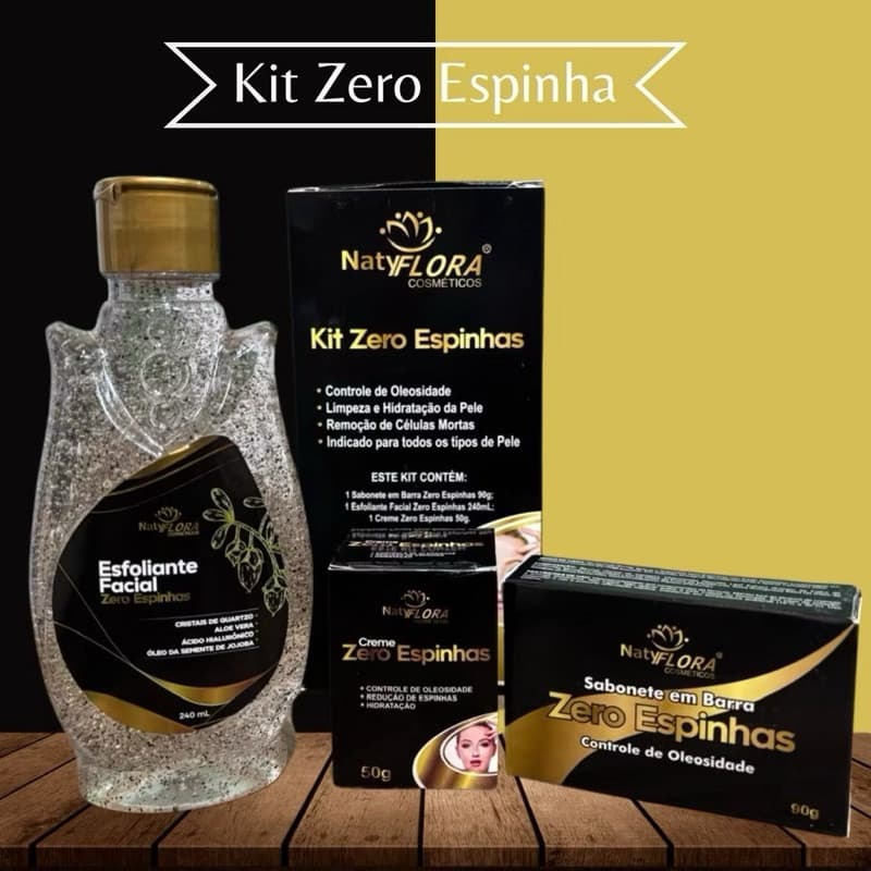 Kit Crontrole Redução de Oleosidade Zero Espinha Hidratação e Para Pele A Pronta Entrega