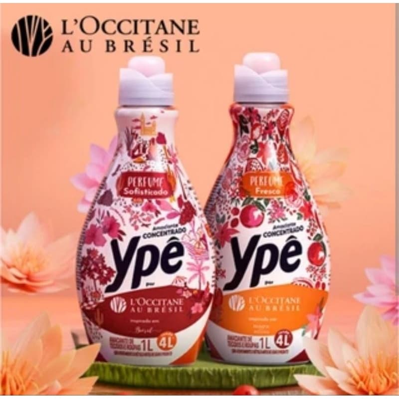 Amaciante Concentrado Ypê por L’Occitane au Brésil 1L – Perfume Sofisticado e Fresco Rende 4L Roupas Macias e Perfumadas