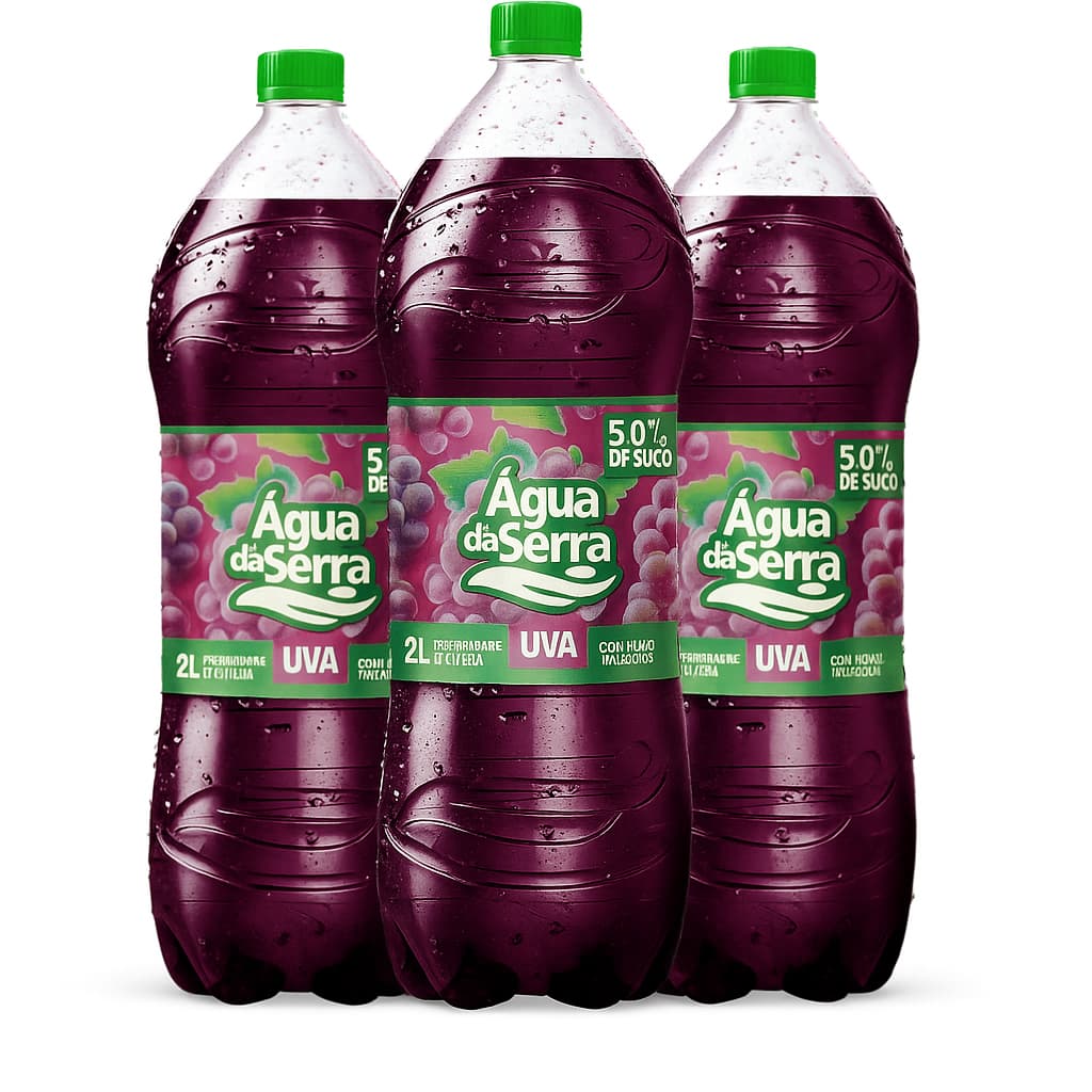 Refrigerante Água da Serra Sabor Uva 2L 3 Unidades