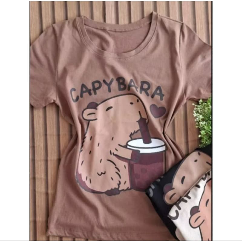 Camiseta Feminina Baby Look Slim Algodão Casual
