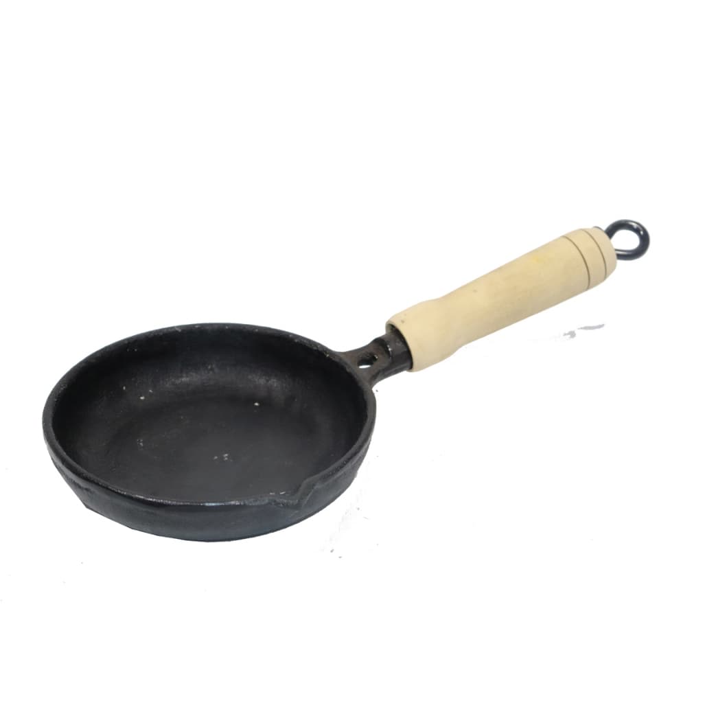 Mini Frigideira Frita Ovos de Ferro Fundido - Diâmetro 14cm
