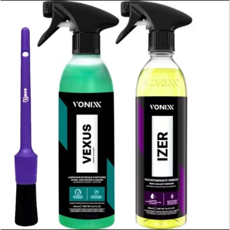 Vexus Vonixx Limpador Limpa Rodas Motor Izer Tira Ferrugem + Pincel Zacs