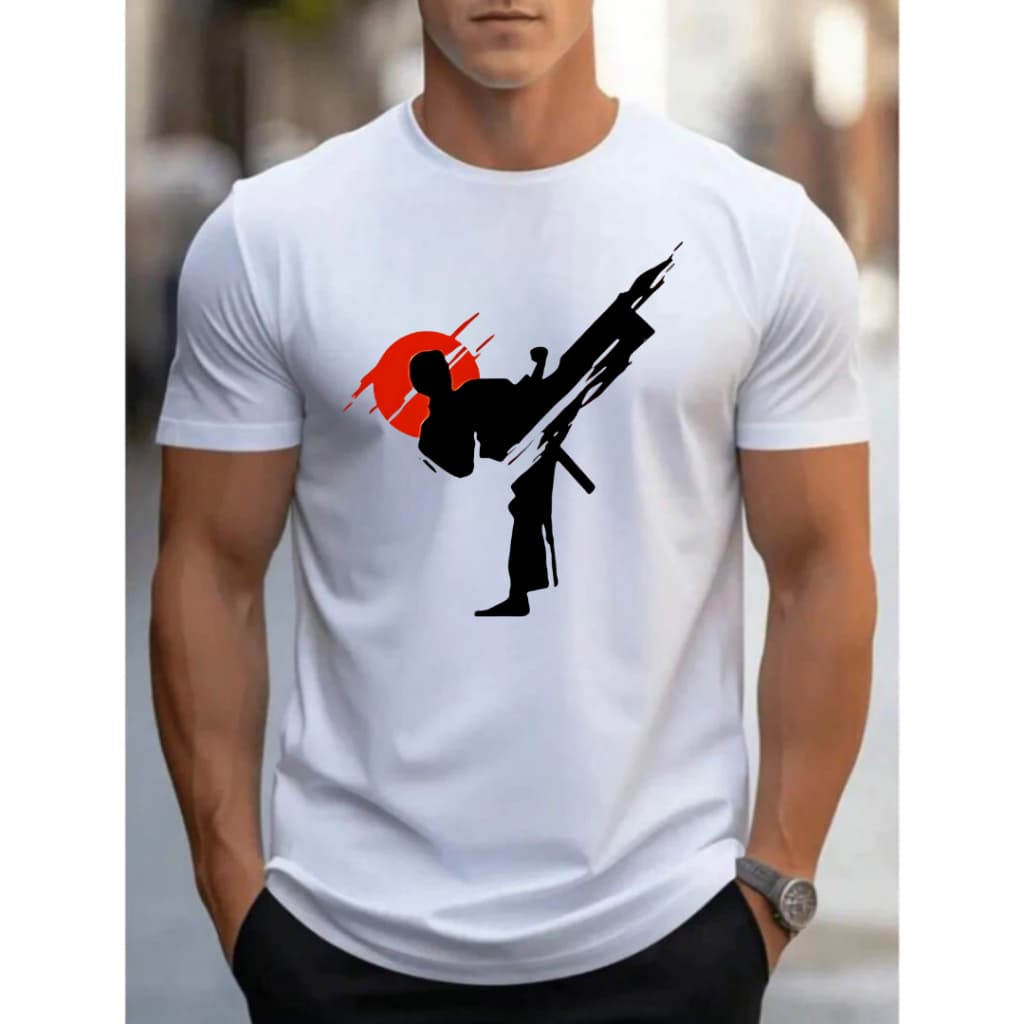 Camiseta Unissex Adulto Estampa Artes Marciais Karatê 100% Algodão Lançamneto