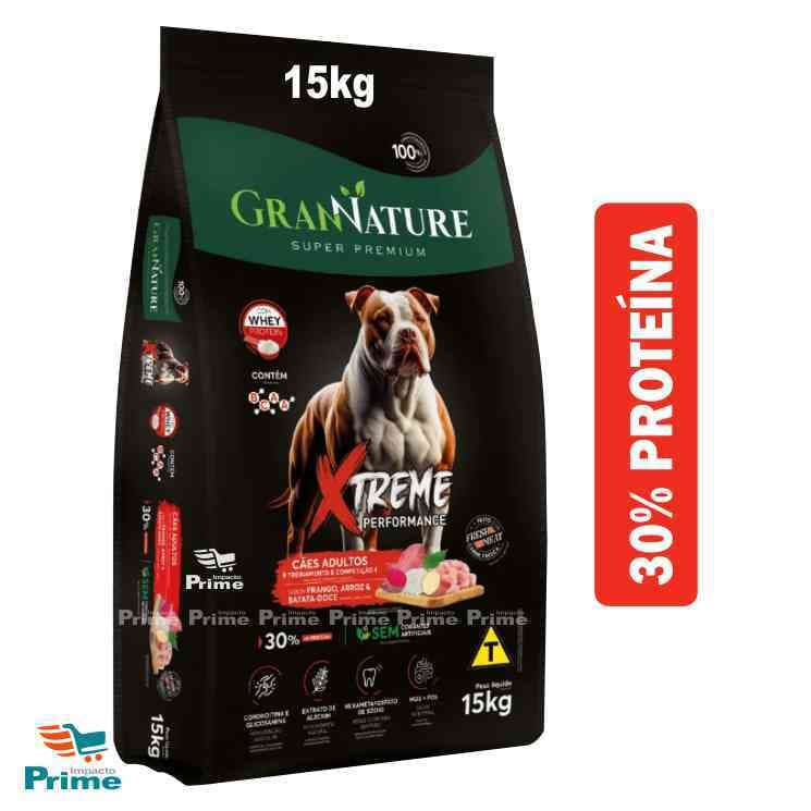 Ração Cachorro Xtreme Adulto 15kg Alta Performance Super Premium Whey Bcaa Batata Doce
