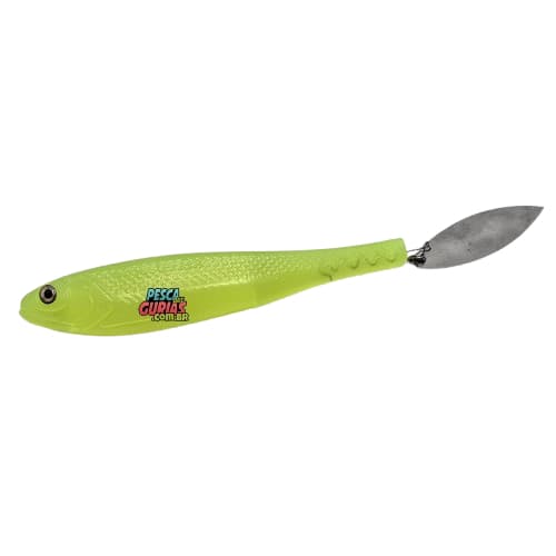 SPIN SHAD 13CM - Monster 3X - 2 UNIDADES - soft com colher - isca para dourado