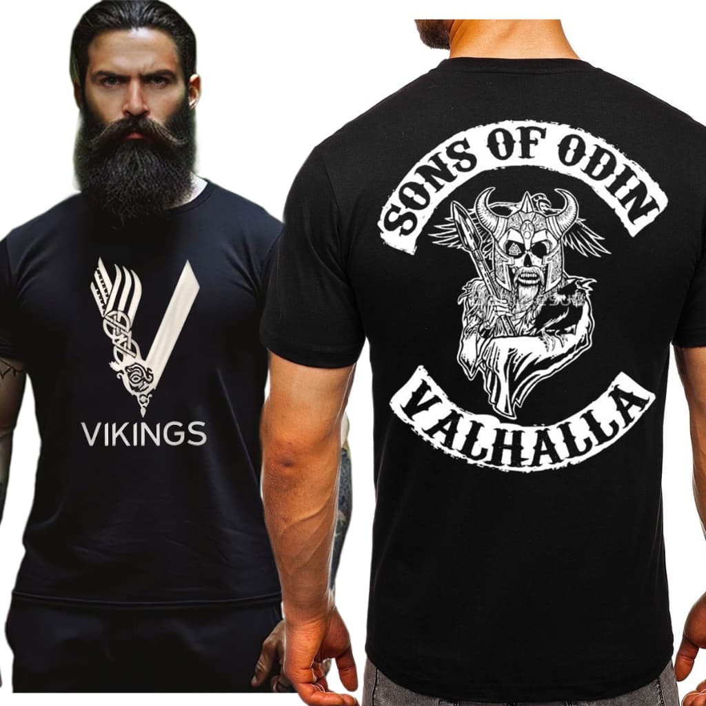 Camiseta Camisa Viking Odin Valhalla Asgard Skandinavian
