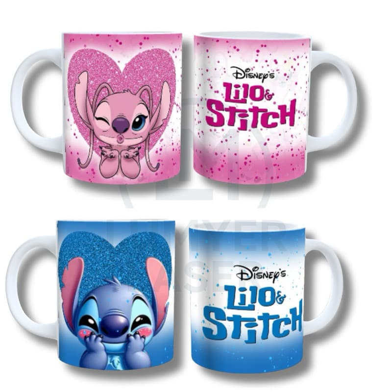 CANECA DE PORCELANA PERSONALIZADA 325ML STITCH