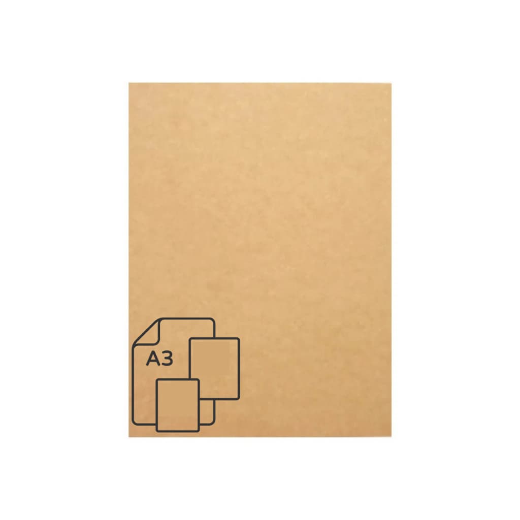 Placa Chapa Mdf Cru 30x42cm A3 Com 3mm 10 Unidades Quadro A3