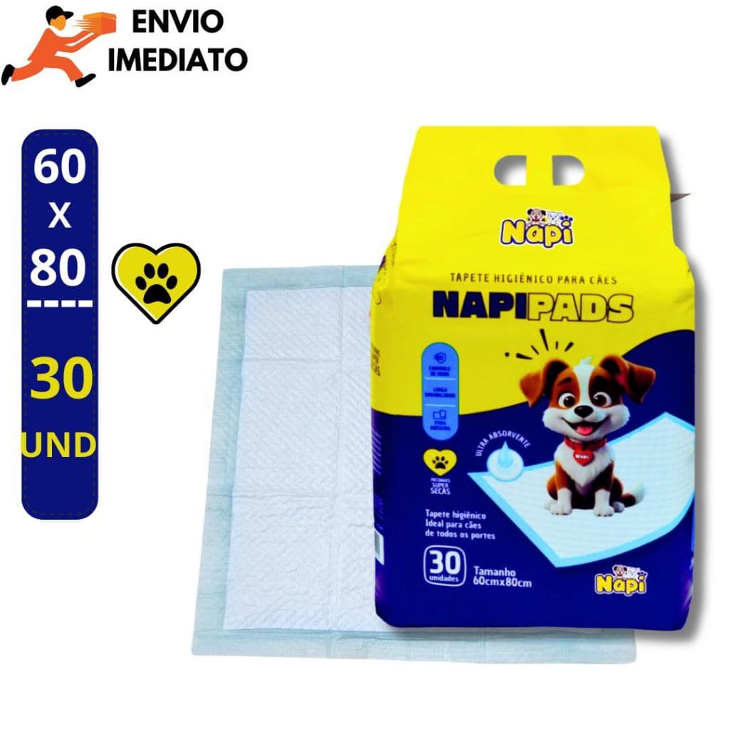 Tapete Higiênico Ultra Espaço De Bicho 30 60 90 Unidade 80x60cm Aroma Lavanda