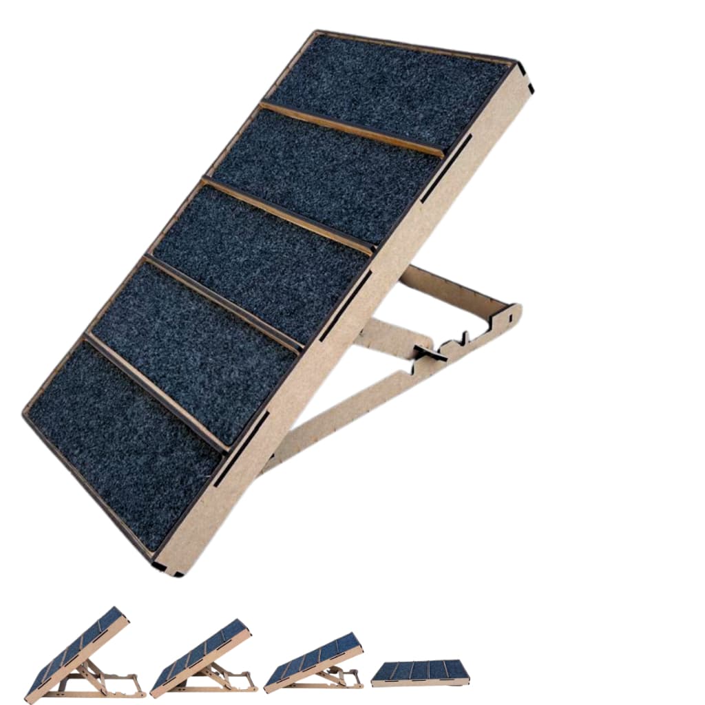 Escada Rampa Pet Antiderrapante Regulavel Com Apoio P/ Subir no sofá ou cama