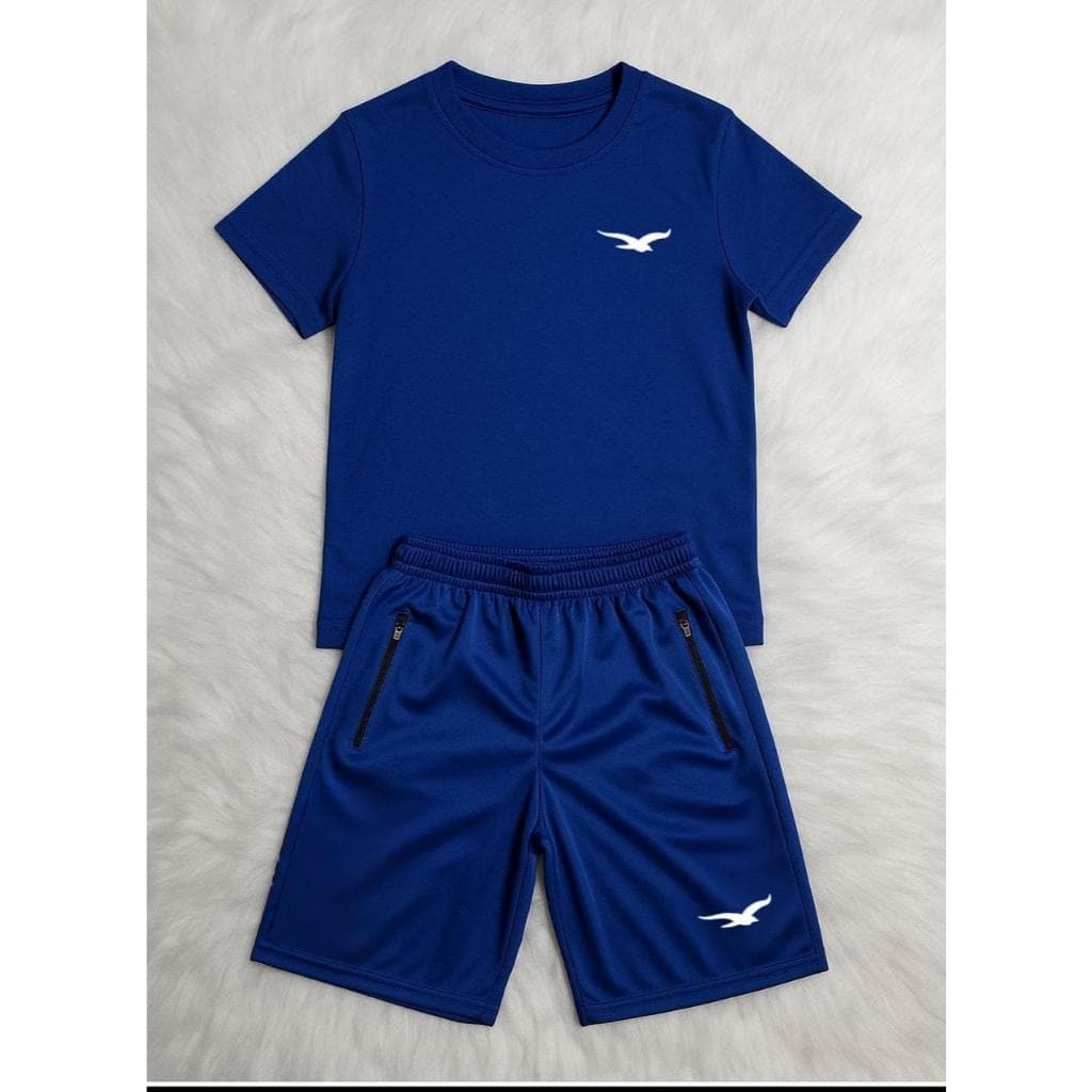 Conjunto Camiseta e Bermuda Infantil Elanca Com Bolsos Cordão 04 á 16  Origins