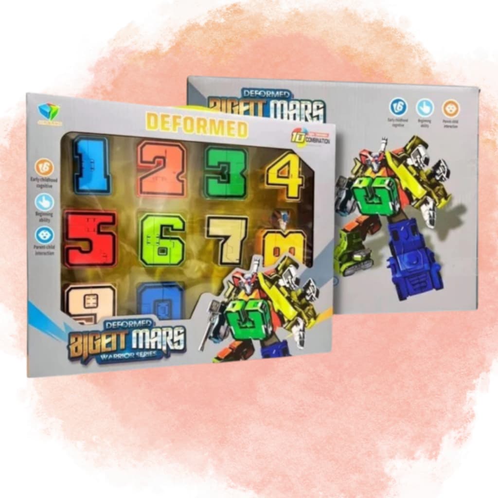 Brinquedo Super Transformers Aprendendo Números Brincando Numeros em Ação