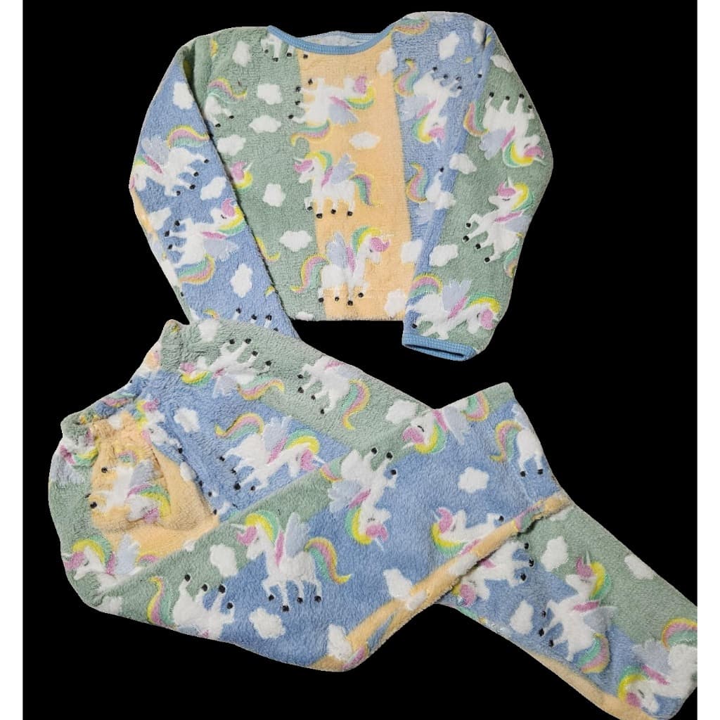 Pijama Infantil Menina Fleece Manga Longa Calça Comprida Confortável Macio LF105