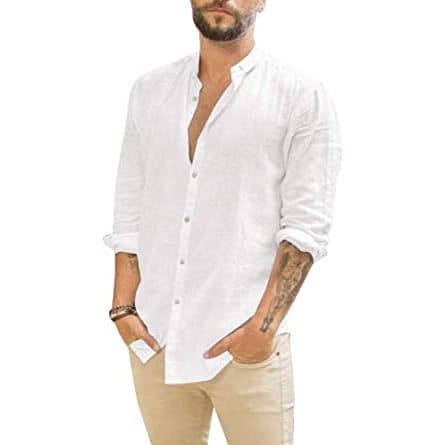 CAMISA LINHO SAIR MASCULINA MANGA LONGA PREMIUM - P M G GG XG XGG