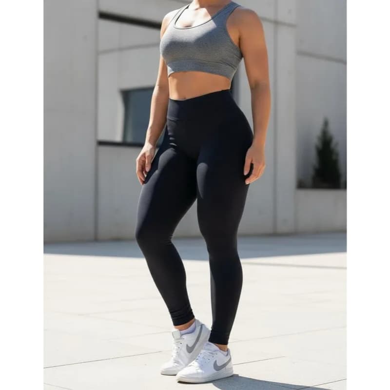 Legging Feminina Calça Legging De Suplex Cós Alto Moda Fitness Academia