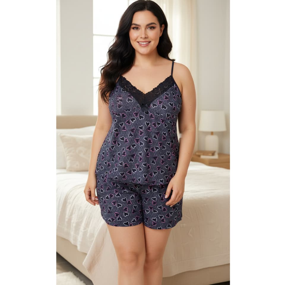 PIJAMA PLUS SIZE - SHORT DOLL PLUS SIZE (REF156/158)