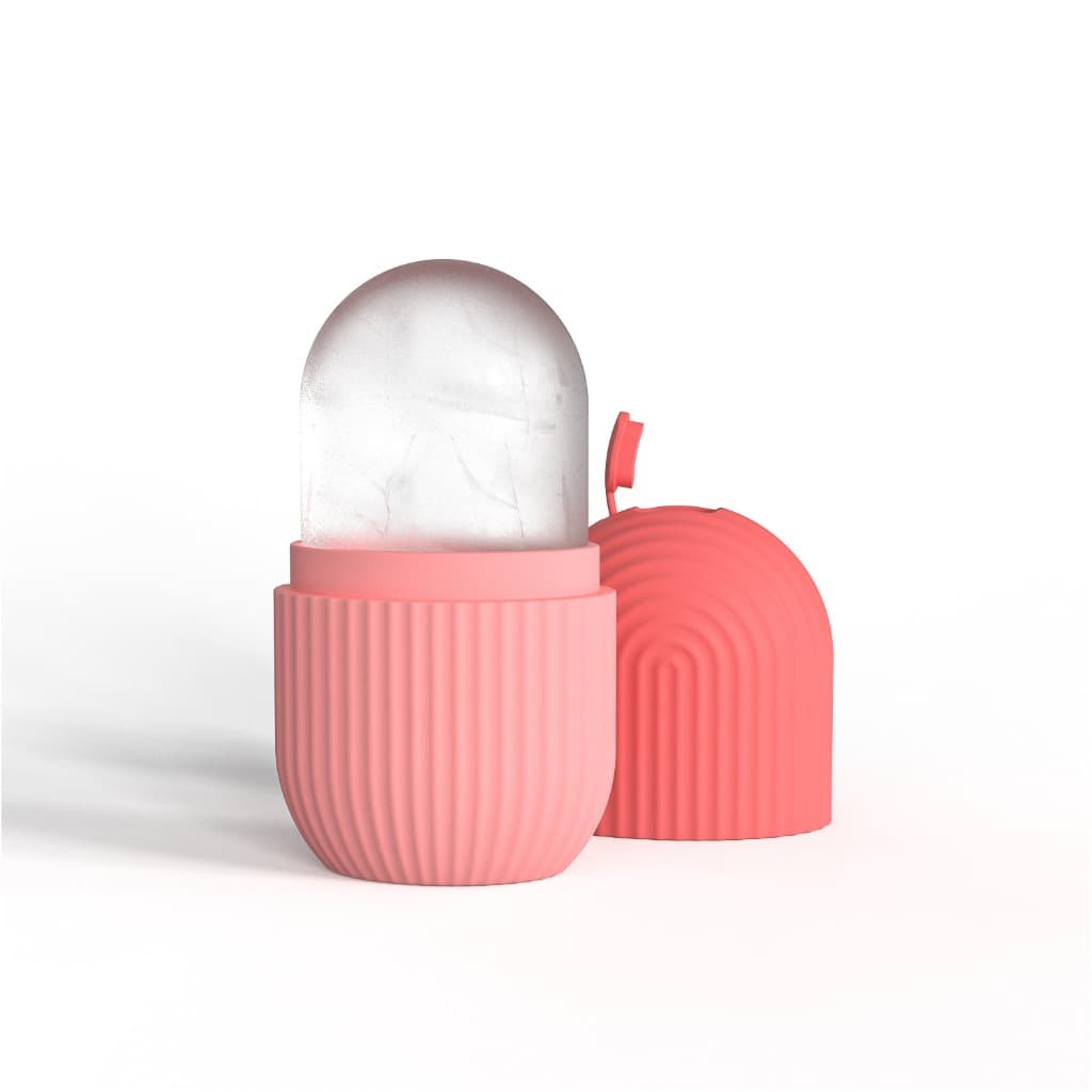 Rolo Facial Para Gelo Anti Inchaço Silicone Cuidados Faciais