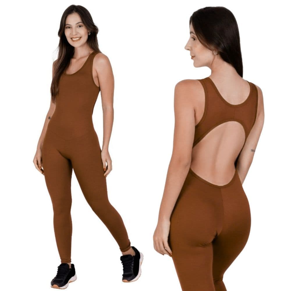 Macacão de Academia Fitness Liso Bella da Serra Macacão Solange