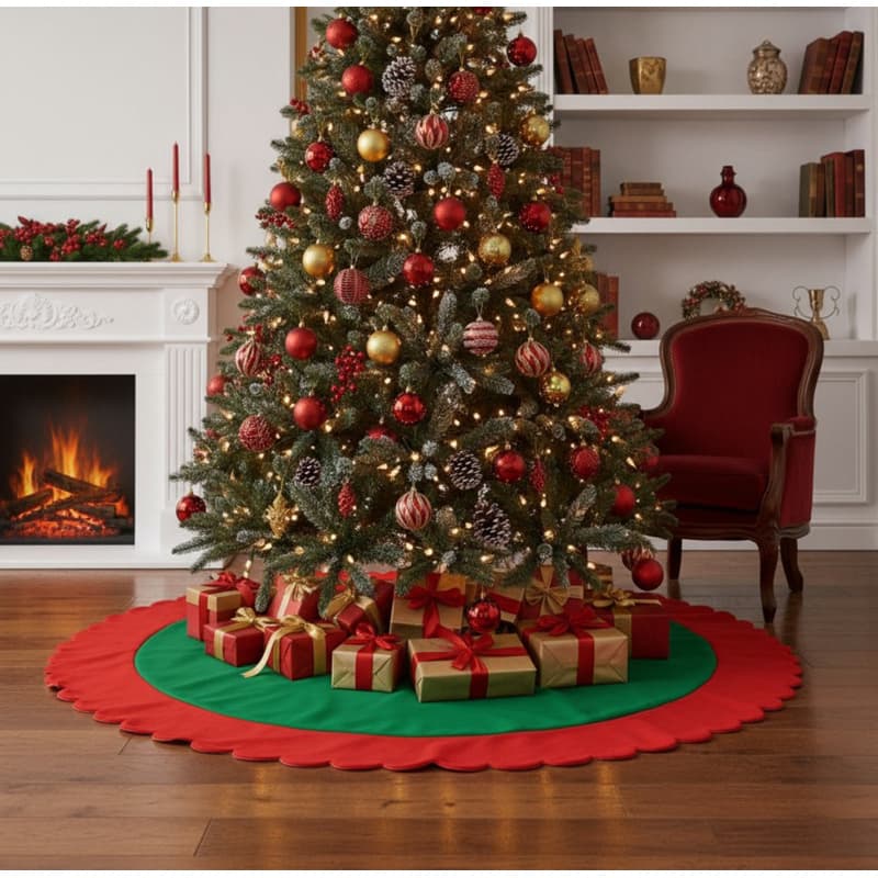 Saia Para Árvore De Natal 60cm Enfeite Natalino Sua Árvore