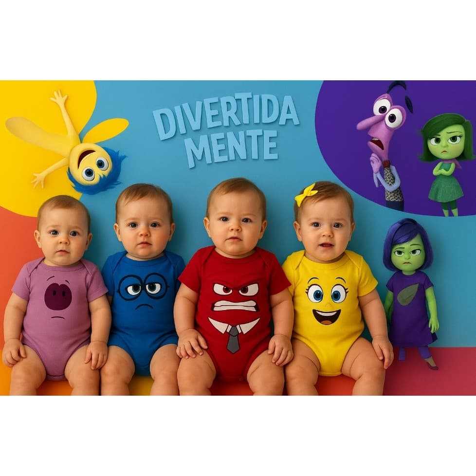 Body Divertida Mente Mêsversário Raiva Temático Vermelho