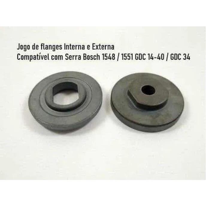Jogo Flange para Serra Marmore Bosch 1551/1548/gdc 14