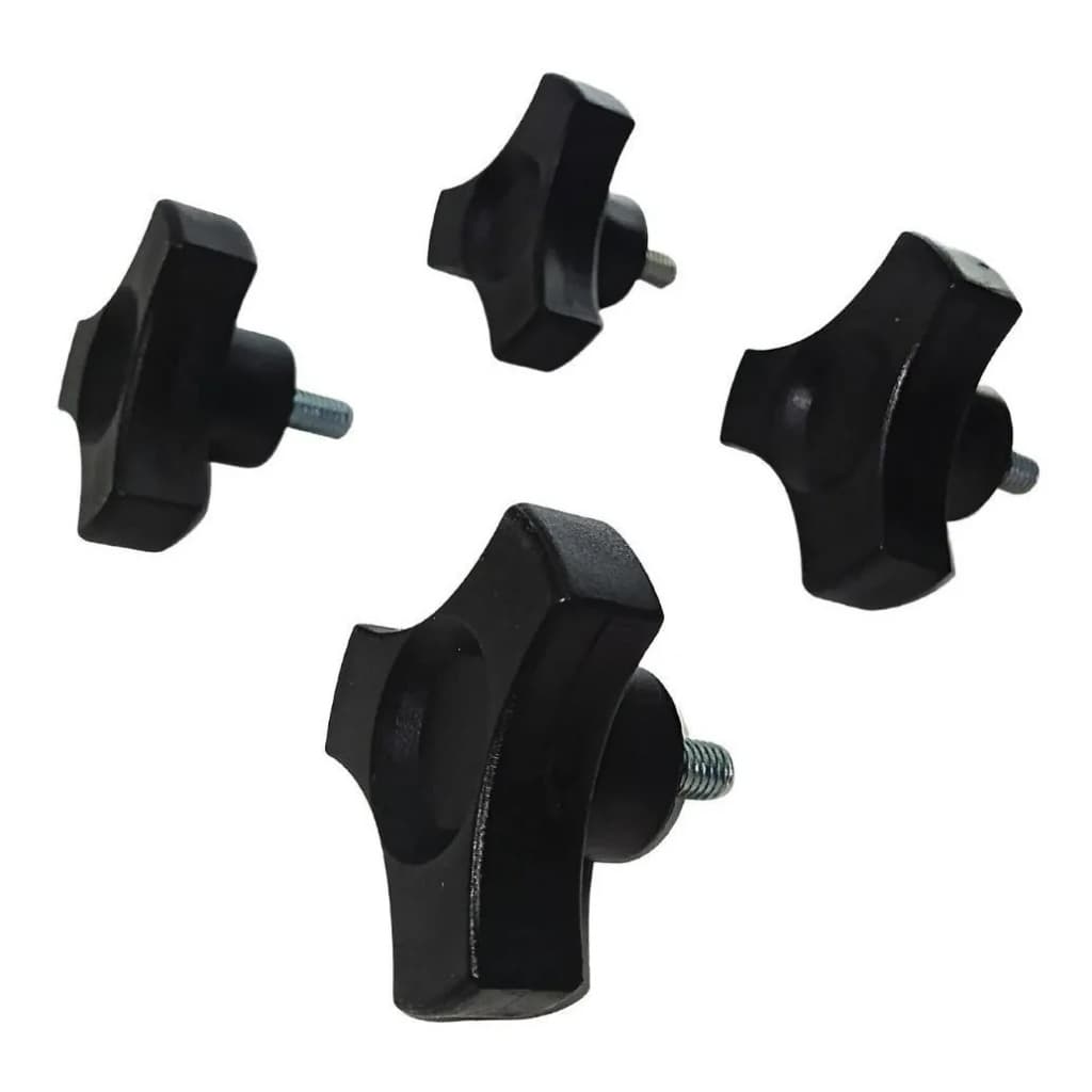 Kit Manípulo Borboleta Parafuso 4 Unidades Fixação Bau De Carga Universal