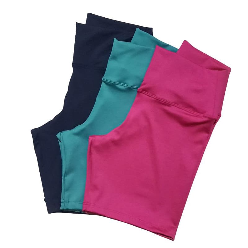 shorts fitness feminino cós alto cintura alta suplex premium  treino academia alta compressão esportivo corridas