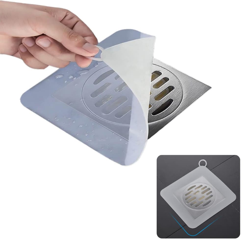 Protetor Capa Silicone Para Ralo Banheiro Anti Odor Mau Cheiro Insetos Transparente