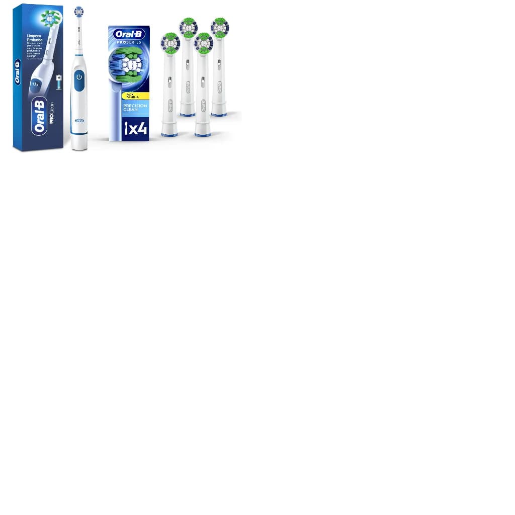 Escova Dental Eletrica Pro Clean + 4 Refis