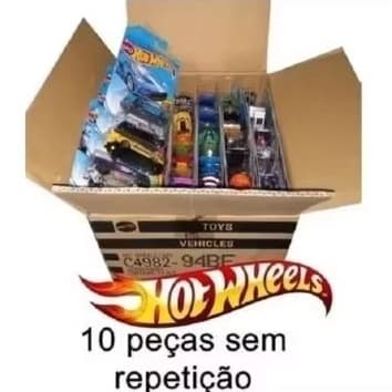 PROMOÇÃO Kit 10 carrinhos Hot Wheels e Matchbox sem repetição - Leia o anúncio