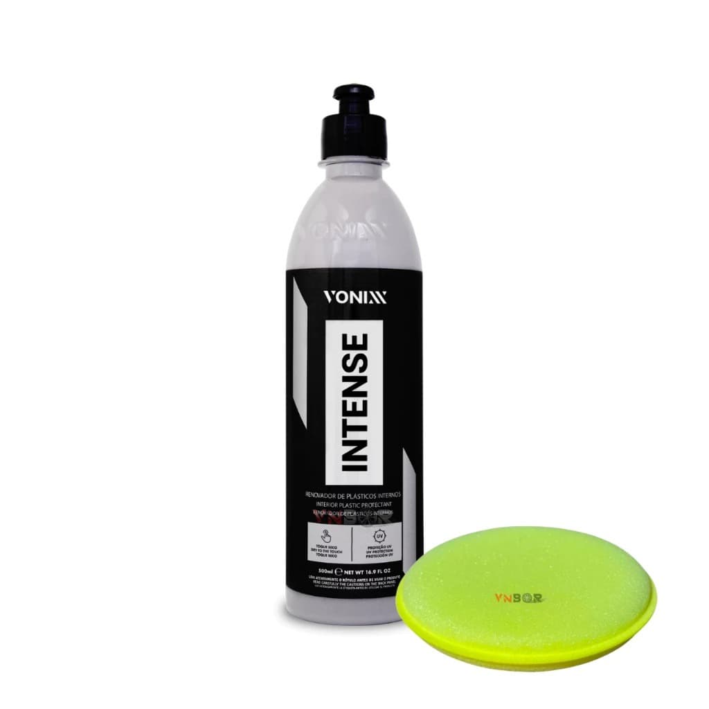 Intense Vonixx 500ml Com Aplicador Renovador Restaurador Restaura Plasticos Plastico Interno Painel Espuma Porta Automot