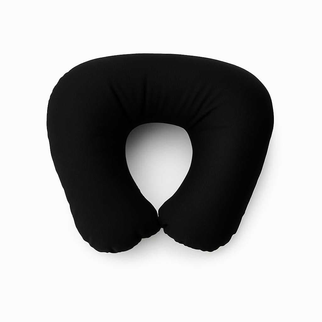 Descanso de pescoço almofada de suede para viagem