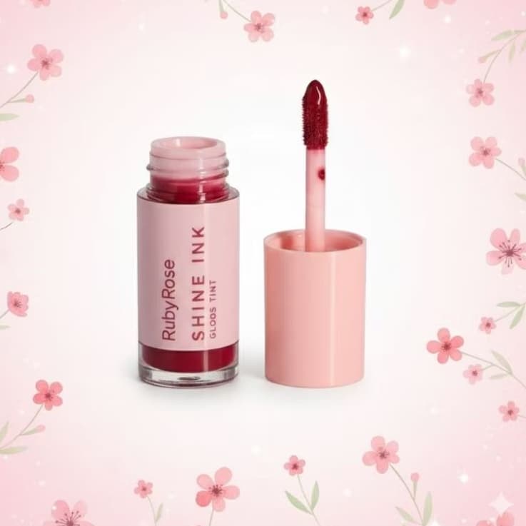 Ruby Rose Tint  Shine Ink Si40 Lip Tint Gloss Labial Maquiagem