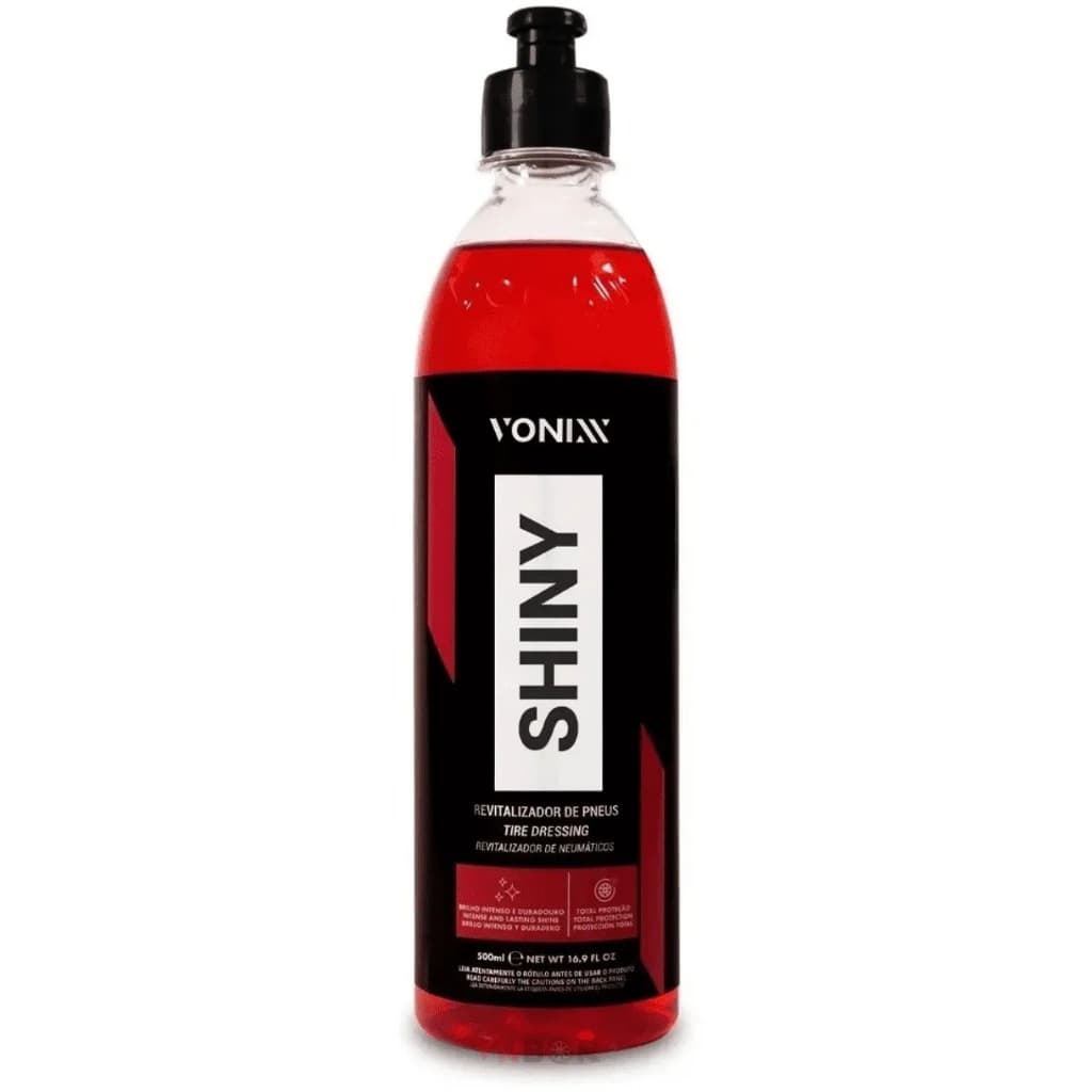 SHINY 500ML Vonixx Pneu Pretinho Super Brilho Brilhoso Baba Super Pretinho Especial Duradouro Nao sai na AGUA