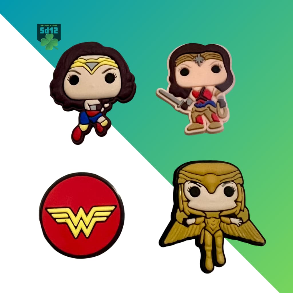 Pin Heroína para Babuche – Kit com 4 Modelos Poderosos Estilo Mulher Guerreira